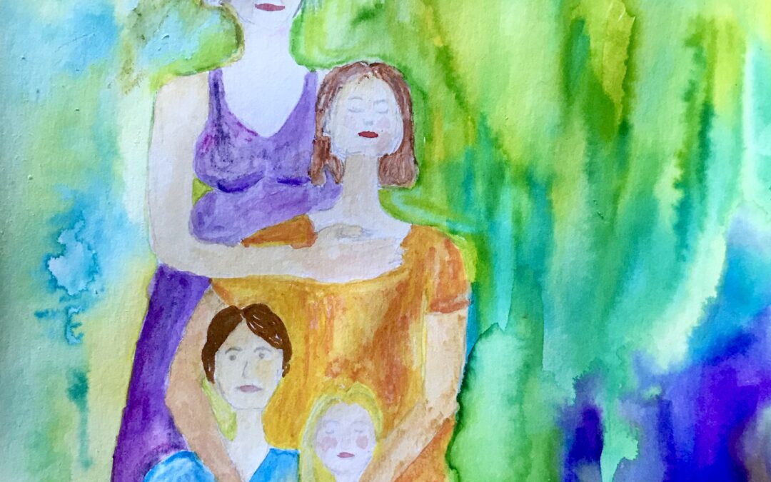 Die Mutter, die hinter dir steht